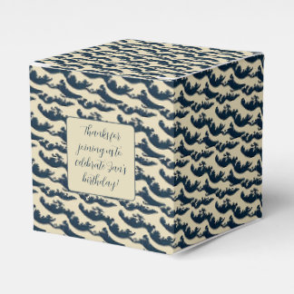 Japanse golven vierkant voor doos bedankdoosjes
