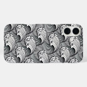 Japanse golven, zwart en wit Case-Mate iPhone Case (Achterkant (horizontaal))