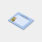 Japanse gouden bekoning kat gepersonaliseerd post-it® notes (Schuin)