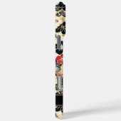 Japanse Gouden Bloempatroon met Monogram Case-Mate iPhone Case (Achterkant / Rechts)