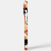 Japanse Gouden Bloempatroon met Monogram Case-Mate iPhone Case (Achterkant / Links)