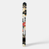 Japanse Gouden Bloempatroon met Monogram Case-Mate iPhone Case (Achterkant / Rechts)