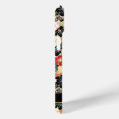 Japanse Gouden Bloempatroon met Monogram Case-Mate iPhone Case (Achterkant / Rechts)