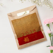 Japanse goudhond 2018 Kraft Favor B Bedankzakje (Gezegeld)