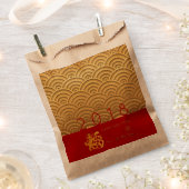 Japanse goudhond 2018 Kraft Favor B Bedankzakje (Geknipt)