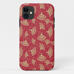 Japanse goudventilatoren op rood Case-Mate iPhone case