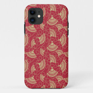 Japanse goudventilatoren op rood Case-Mate iPhone case