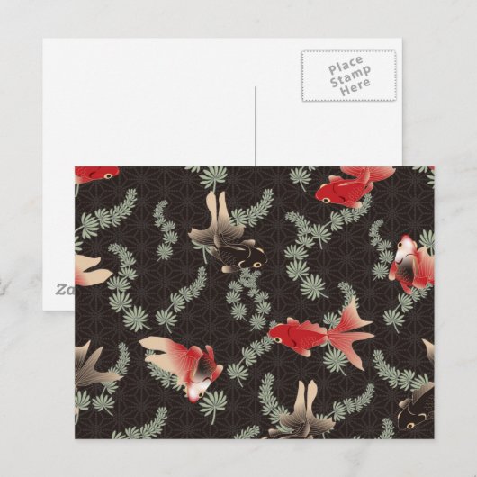 Japanse goudvis briefkaart (Voorkant / Achterkant)