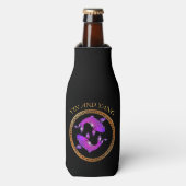 Japanse goudvis Yin en Yang Flesjeskoeler (Fles Voorkant)