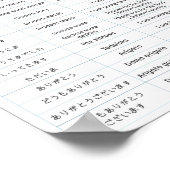 Japanse Grafiek A Poster (Hoek)