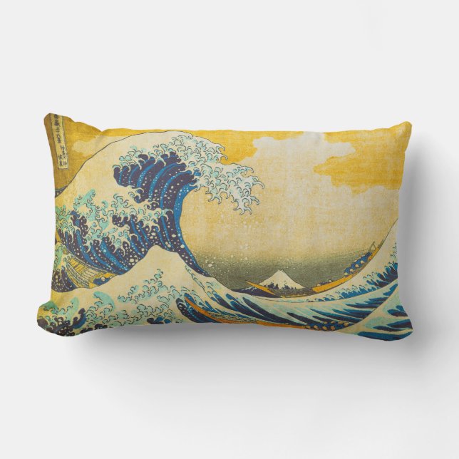  Japanse Great Wave Art Kussen (Voorkant)