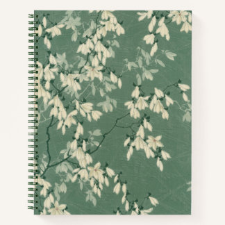 Japanse Groene Magnolia 8,5x11" Notitieboek