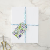 Japanse Groene Theepot Design Cadeaulabel (Met Touw)