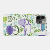 Japanse Groene Theepot Ontwerp Case-Mate iPhone Case (Achterkant (horizontaal))