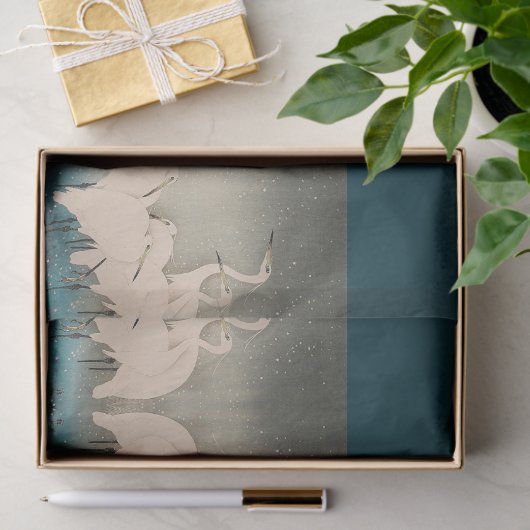 Japanse groeten in Sneeuwvrij Azië Weefpapier Tissuepapier (Geschenk)