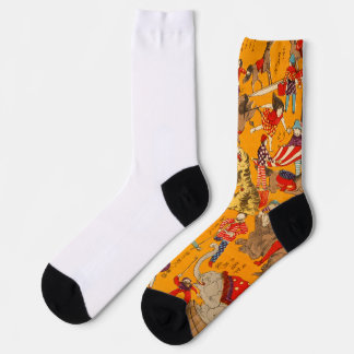 Japanse Grote Circus 1871 Duurzame Premium Soks Sokken