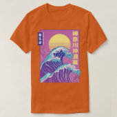 Japanse Grote Golf Retrowave Synthwave T-shirt (Design voorkant)