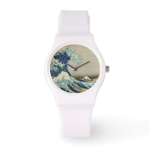 Japanse Grote Golf van Kanagawa door Hokusai Horloge