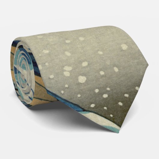 Japanse Grote Golf van Kanagawa door Hokusai Stropdas (Opgerold)