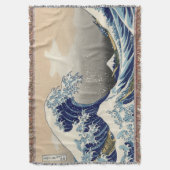 Japanse Grote Golf van Kanagawa Throw Blanket Deken (Voorkant Verticaal)