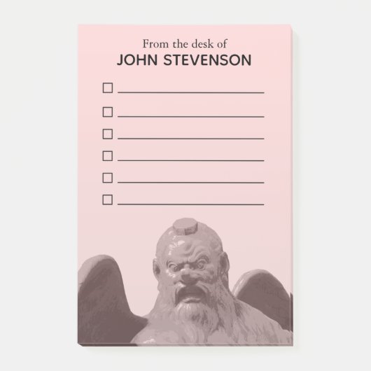 Japanse Grote Tengu Yokai Checklist Post-it® Notes (Voorkant)