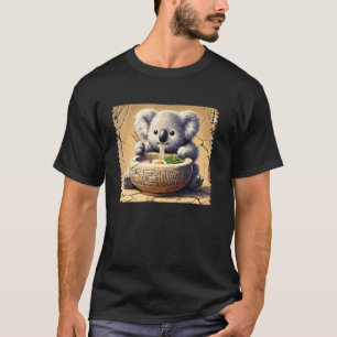 Japanse grotschildering Postzegel Noedels Koala Jo T-shirt