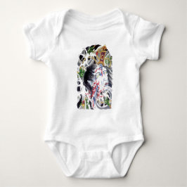 Japanse Grues Schwert-Design Romper