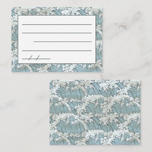 Japanse Haiku Poem Note Card Visitekaartje (Voorkant / Achterkant)