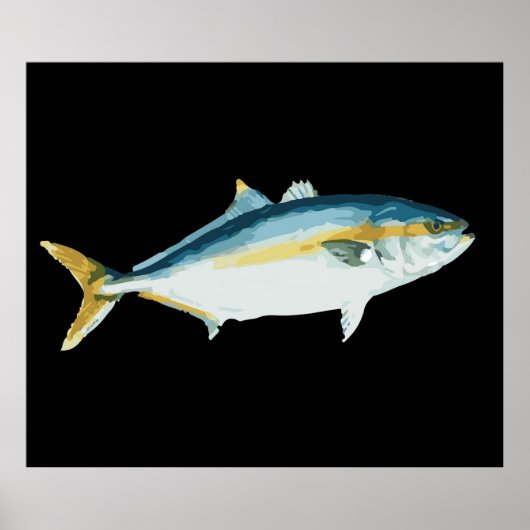Japanse Hamachi Yellowtail Amberjack Poster (Voorkant)