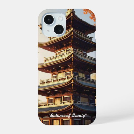 "Japanse Harmonie" iPhone 15 Case (Achterkant)