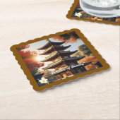 "Japanse harmonie" Kartonnen Onderzetters (Gebogen)