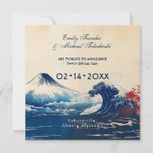 Japanse harmonie met Fuji Save The Date (Voorkant)