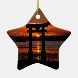 Japanse heiligdom Nagao Keramisch Ornament