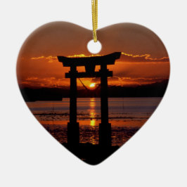 Japanse heiligdom Nagao Keramisch Ornament