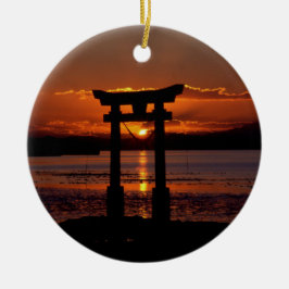 Japanse Heilige Plaats Nagao Keramisch Ornament