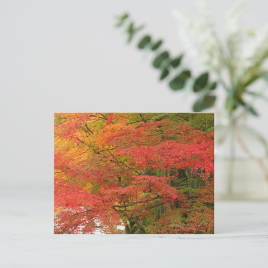 Japanse Herfst Briefkaart (Staand voorkant)