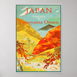 Japanse herfst Reis Poster