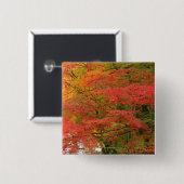 Japanse Herfst Vierkante Button 5,1 Cm (Voorkant /achterkant)