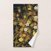 Japanse Herfstbladeren Antieke Botanische Bad Handdoek (Handdoek)