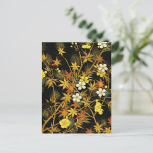Japanse Herfstbladeren Antieke Botanische Briefkaart