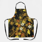 Japanse Herfstbladeren Antieke Botanische Schort (Voorkant)