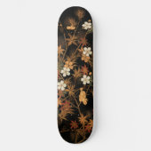 Japanse herfstbloemen &  kunst persoonlijk skateboard (Voorkant)