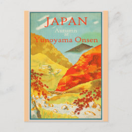 Japanse herfstreisposter briefkaart
