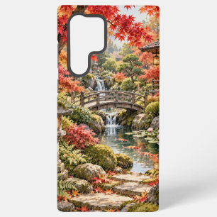 Japanse herfstuin telefoonhoes samsung galaxy hoesje