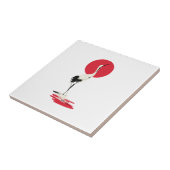 Japanse heron tegeltje (Zijkant)