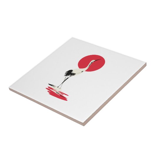 Japanse heron tegeltje (Zijkant)