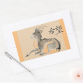 JAPANSE HERTEN MET MOND MASKER Sticker (Envelop)