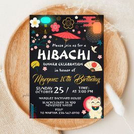 Japanse Hibachi-diner Verjaardag  Kaart