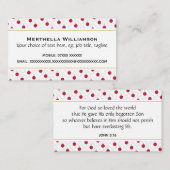 JAPANSE HINOMARU Christelijke Schrift Johannes 3:1 Visitekaartje (Voorkant / Achterkant)