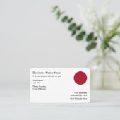 Japanse hinomaru-cirkel van Visitekaartjes van de  (Staand voorkant)